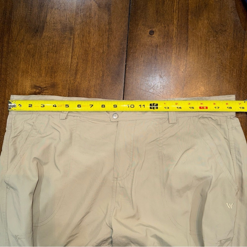 NWT White Sierra Roll Up Tan Khaki Hiking Performance Pant Women’s XL Gorpcore - Picture 12 of 15